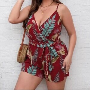 SHEIN floral romper..1 piece..size 2XL..(nwot)